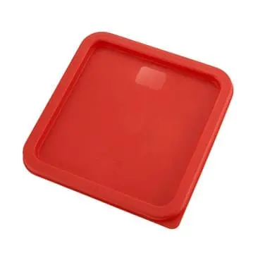 Winco Pecc-68 Red Polyethylene Lid For 6- And 8-Quart Food Containers 1