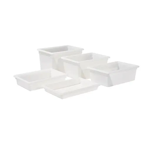 Winco Pffw15 Large-Capacity Food Storage Bin – 22-Gallon White Polypropylene, Stackable Design | Denson Cfe 1
