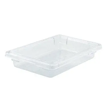 Winco Pfsh-3 Clear Polycarbonate Food Storage Box – 12" X 18" X 3.5", Nsf-Certified | Denson Cfe 1