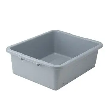 Winco Plw-7G Freezer-Safe 7-Inch Gray Polypropylene Dish Storage Box 1