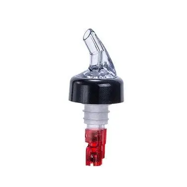 Winco Ppa100 1 Oz Measured Liquor Pourer – Clear Spout With Red Tail, 12-Pack For Bar Consistency | Denson Cfe 1