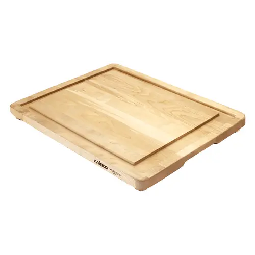Winco Premium Hardwood Carving Board With Juice Groove & Non-Slip Rubber Feet | Wcb-2016 1