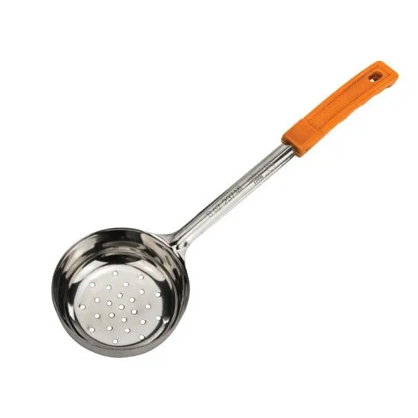 Winco Prime 8 Oz Perforated Stainless Steel Food Portioner – Orange | Denson Cfe 1