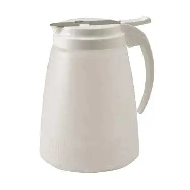Winco Psud-48 48-Ounce Plastic Syrup Dispenser – Stainless Steel Slide Mechanism 1