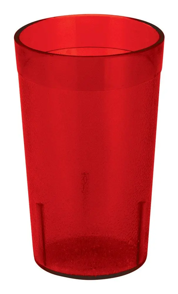 Winco Ptp-05R 5 Oz Red Pebbled Plastic Tumblers – 12-Count, Nsf-Approved | Denson Cfe 1
