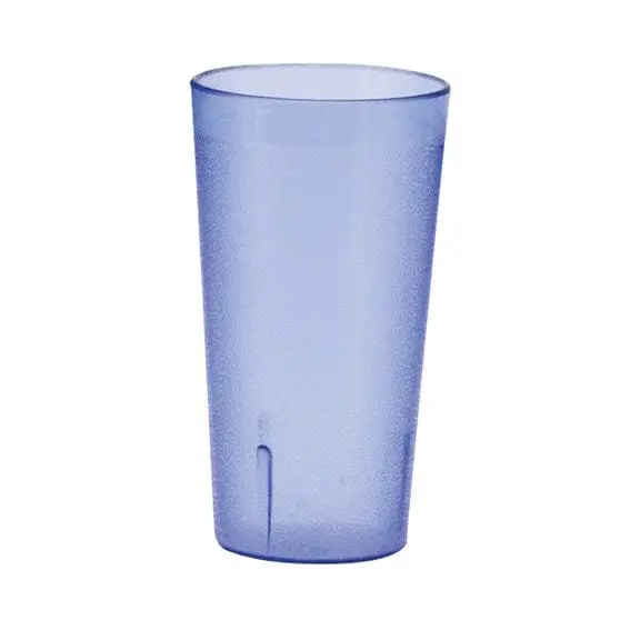 Winco Ptp-16B 16-Ounce Blue Pebbled Plastic Tumblers — 12-Pack | Denson Cfe 1