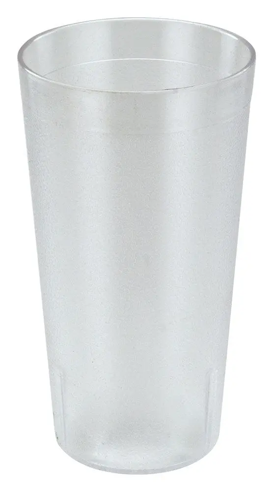Winco Ptp-16C Clear Pebbled Plastic Tumblers – 16 Oz, 12-Pack For Commercial Use 1