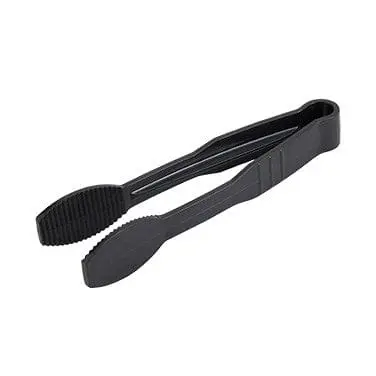 Winco Putf-6K 6-Inch Polycarbonate Utility Tongs – Flat Grip Surface, Black | Denson Cfe 1