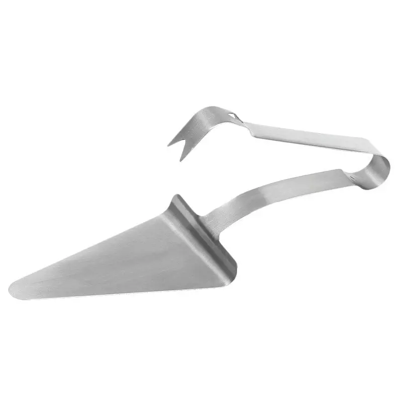 Winco Pzg-6 Stainless Steel Pizza Server Tong – 5.5" X 4.5", Wedge-Style & Dishwasher-Safe | Denson Cfe 1