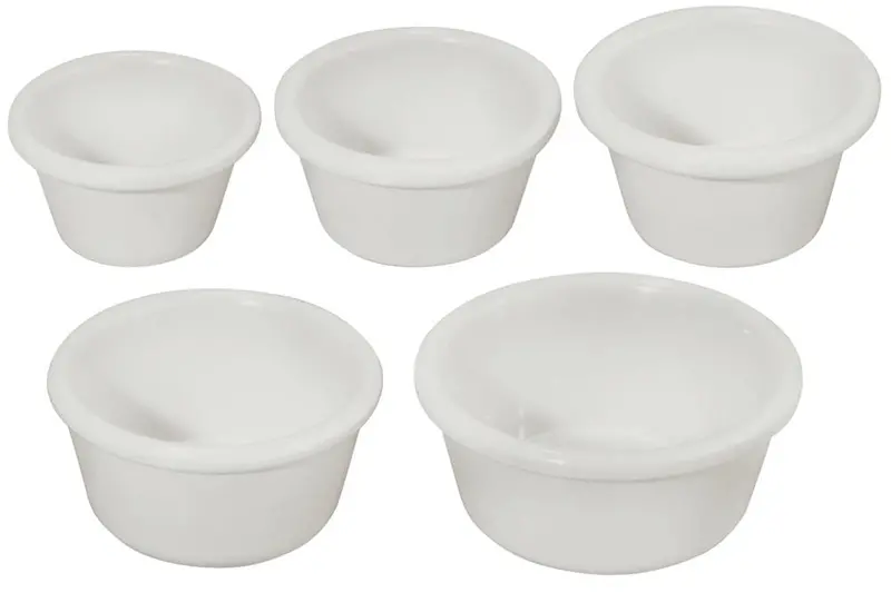 Winco Rp-2W 2-Ounce White Melamine Ramekin — Heat Resistant, Dishwasher Safe, Durable | Denson Cfe 1