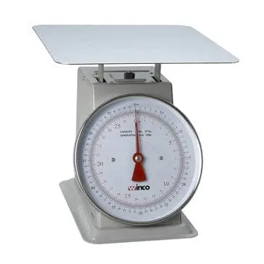 Winco Scal-960 60-Lb Commercial Receiving Scale With 9-Inch Dial & Steel Platform | Denson Cfe 1