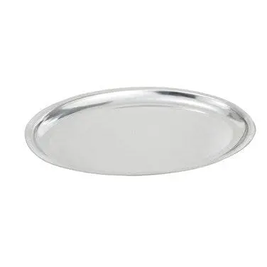 Winco Siz-11 11-Inch Oval Stainless Steel Sizzle Platter | Denson Cfe 1