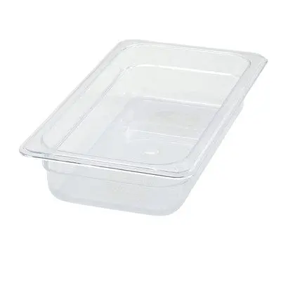 Winco Sp7302 1/3-Size Polycarbonate Food Pan – 2.5" Deep, Break-Resistant & Nsf-Compliant | Denson Cfe 1