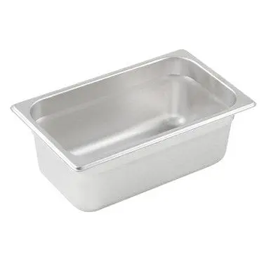 Winco Spjl-404 1/4 Size Anti-Jam Stainless Steel Steam Table Pan – 4" Deep, 25-Gauge | Denson Cfe 1