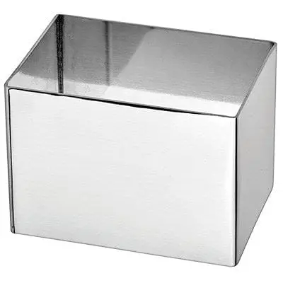 Winco Spm-211T 2.5" X 1.75" X 1.75" Rectangular Stainless Steel Pastry Mold | Denson Cfe 1