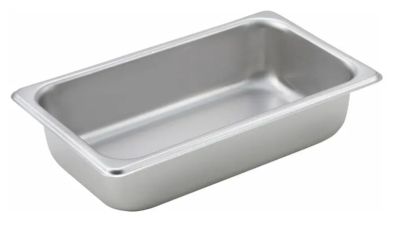Winco Spq2 1/4-Size Steam Table Pan – 2.5-Inch Depth, 25-Gauge Stainless Steel 1