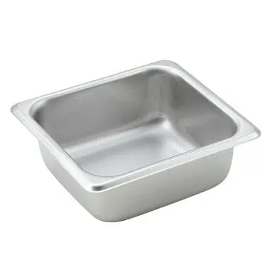 Winco Sps2 1/6-Size Steam Pan – 2.5-Inch Depth, 25-Gauge Stainless Steel 1