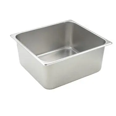 Winco Sptt6 2/3-Size Steam Table Pan – 6-Inch Depth, 25-Gauge Stainless Steel 1