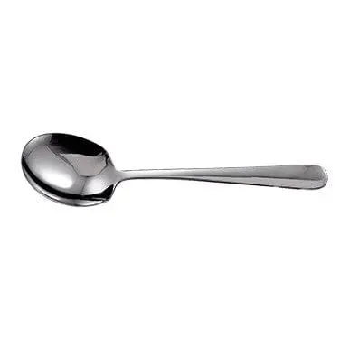 Winco Srs-2 Round-Edge Stainless Steel Serving Spoon (8.625") | Denson Cfe 1