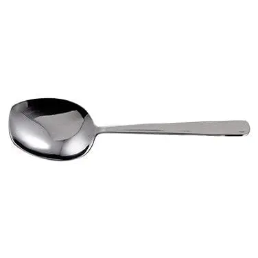 Winco Srs-8 Extra-Heavy Flat-Edge Stainless Steel Serving Spoon (8.25") | Denson Cfe 1