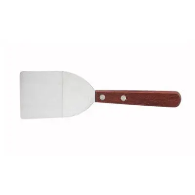 Winco Tn32 3.25-Inch Solid Turner With Wooden Handle – Satin-Finish Stainless Steel | Denson Cfe 1