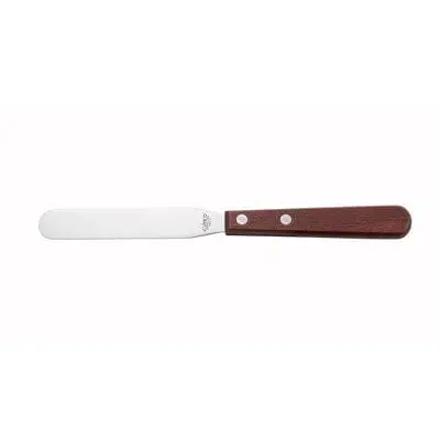 Winco Tns-4 Wooden-Handle Bakery Spatula – 4" X 0.6875" Blade, Natural Wood Grip | Denson Cfe 1
