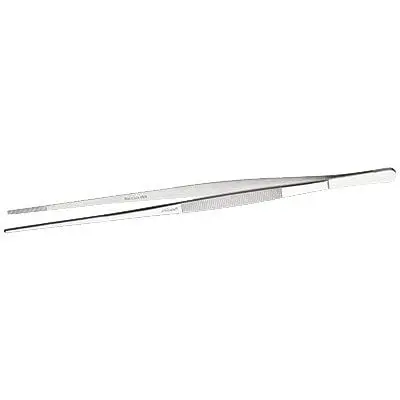 Winco Ttg-10S 10-Inch Straight 18/8 Stainless Steel Tweezer Tongs – Fine Presentation Tool | Denson Cfe 1