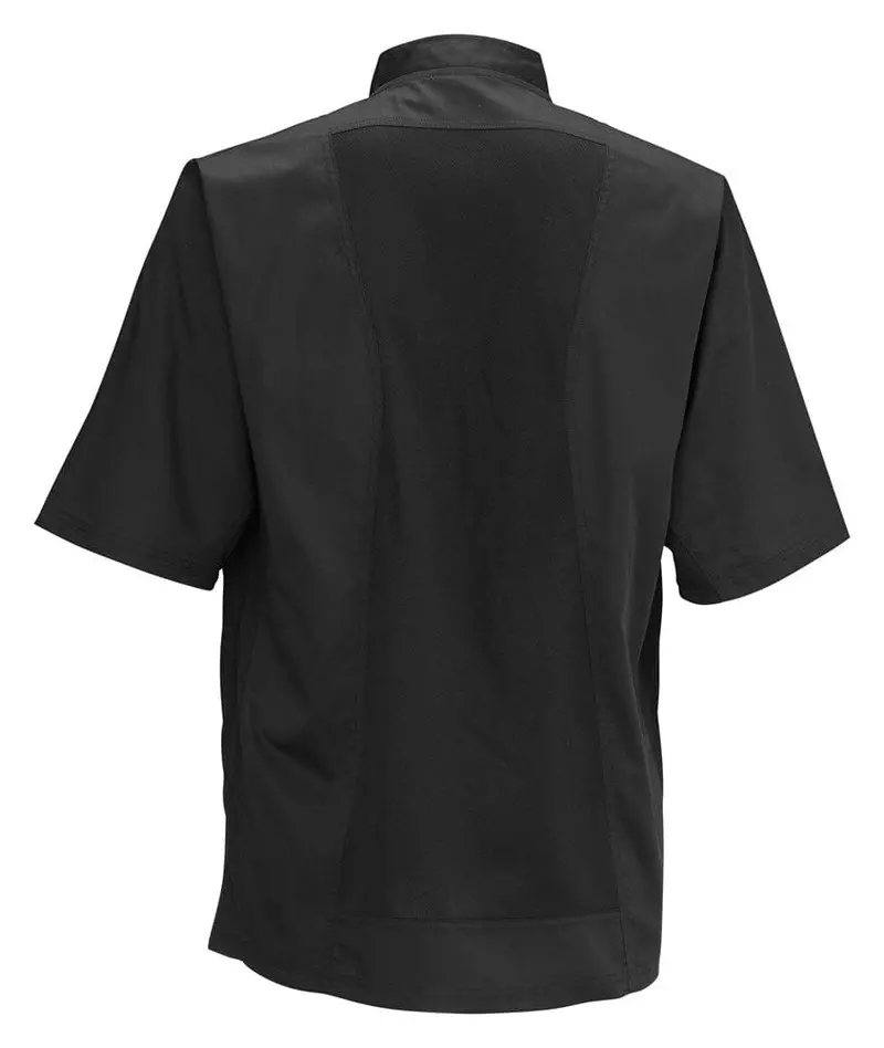 Winco Unf-9Kxl Black Ventilated Chef Shirt – Xl With Mesh Ventilation 1