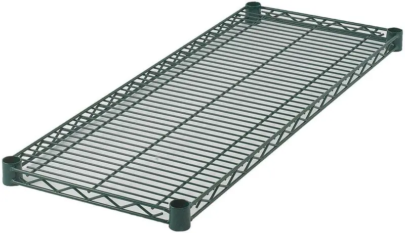 Winco Vex-1430 Green Epoxy-Coated Wire Shelf – 14" X 30" Corrosion-Resistant Option | Denson Cfe 1
