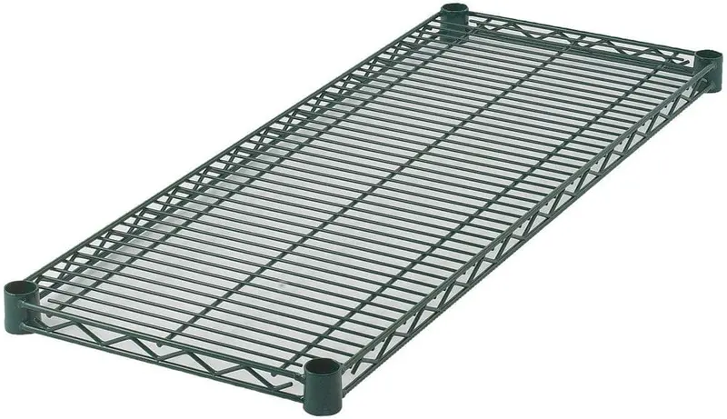 Winco Vex-1448 Epoxy-Coated Wire Shelf – 14" X 48" Green, Commercial-Grade | Denson Cfe 1
