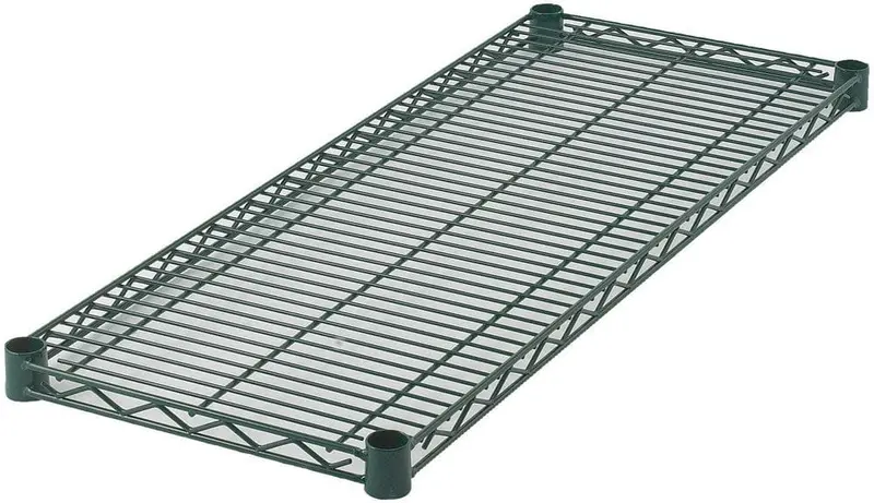 Winco Vex-1460 Epoxy-Coated Wire Shelf – 14" X 60" Green, Heavy-Duty Design | Denson Cfe 1