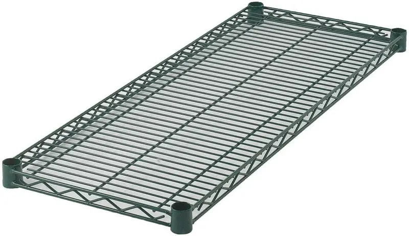 Winco Vex-1860 Epoxy-Coated Wire Shelf – 18" X 60" Green, Industrial-Strength Support | Denson Cfe 1