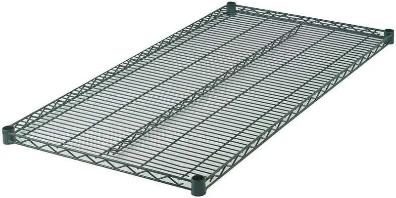 Winco Vex-2472 Epoxy-Coated Wire Shelf – 24" X 72" Green, Nsf-Approved For High-Traffic Zones | Denson Cfe 1