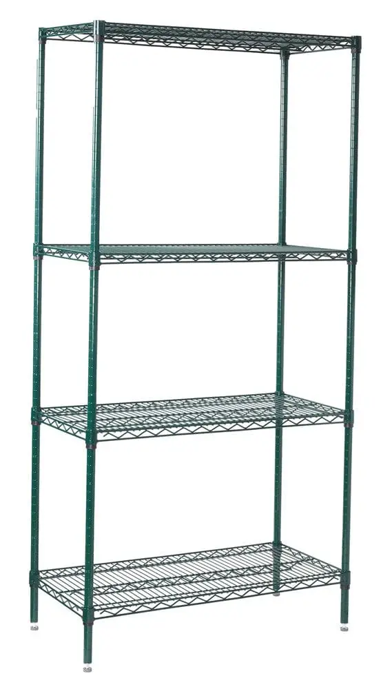 Winco Vexs-2448 Reinforced Epoxy-Coated Wire Shelving – 24" X 48" X 72" | Denson Cfe 1