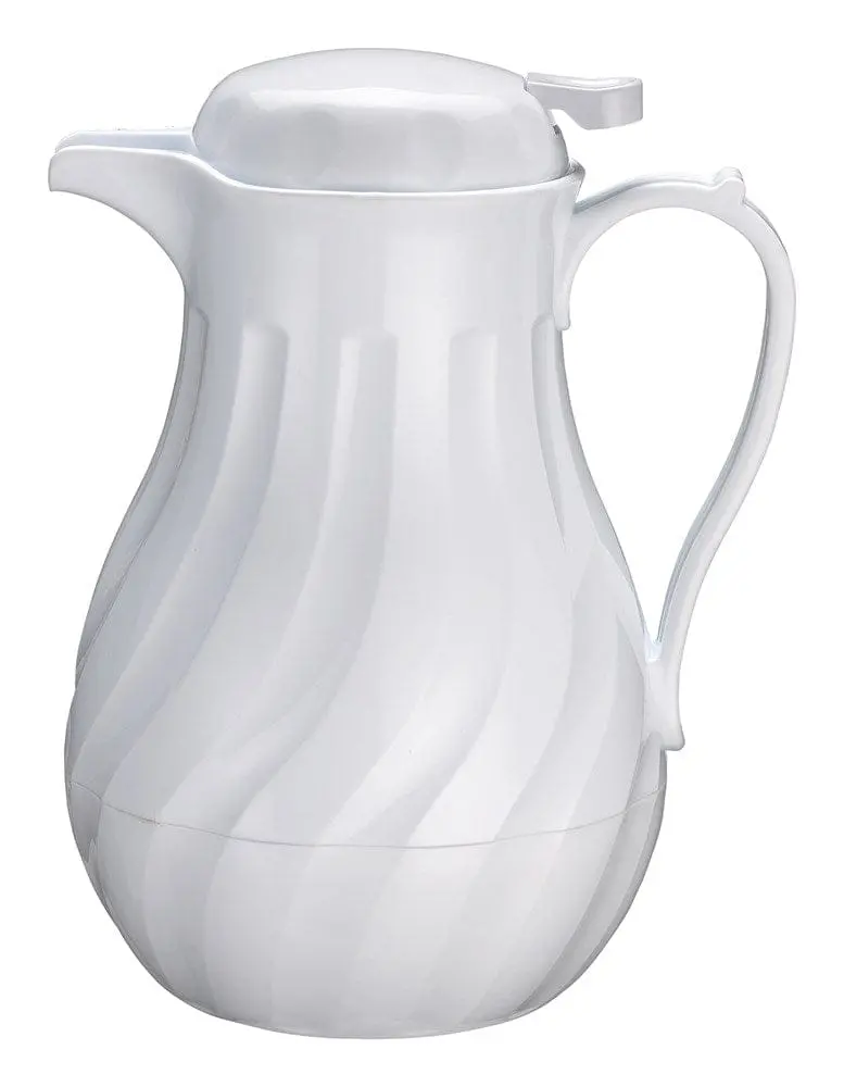 Winco Vsw20W 20 Oz White Insulated Beverage Server – Swirl-Textured Design For Hot Or Cold Drinks | Denson Cfe 1