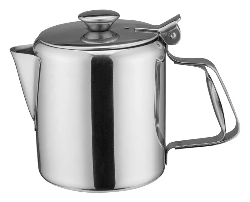 Winco W612 Stainless Steel 12 Oz Beverage Server With Hinged Lid & Handle | Denson Cfe 1