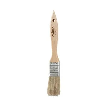 Winco Wbr-10 Boar Bristle Pastry Brush – 1-Inch Flat, Wooden Handle, Metal Ferrule 1