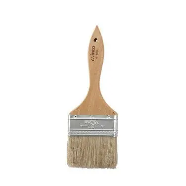 Winco Wbr-30 3-Inch Boar Bristle Pastry Brush With Wooden Handle & Metal Ferrule | Denson Cfe 1