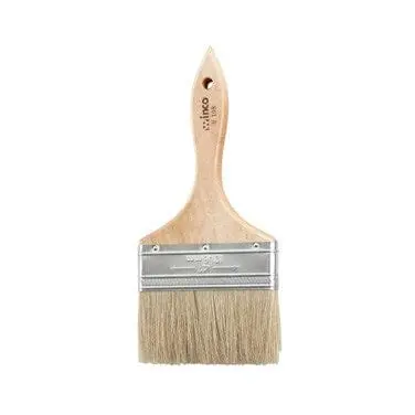 Winco Wbr-40 4-Inch Boar Bristle Pastry Brush With Ergonomic Wooden Handle | Denson Cfe 1