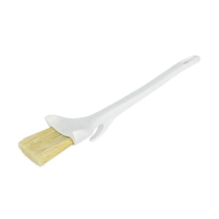Winco Wbrp-20H Premium Boar Bristle Pastry Brush — 2" Wide, Hook-Ready Handle | Denson Cfe 1