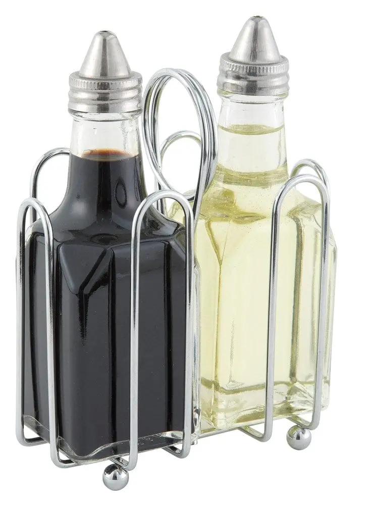 Winco Wh2 Chrome-Plated Dual-Compartment Sugar Packet Dispenser 1