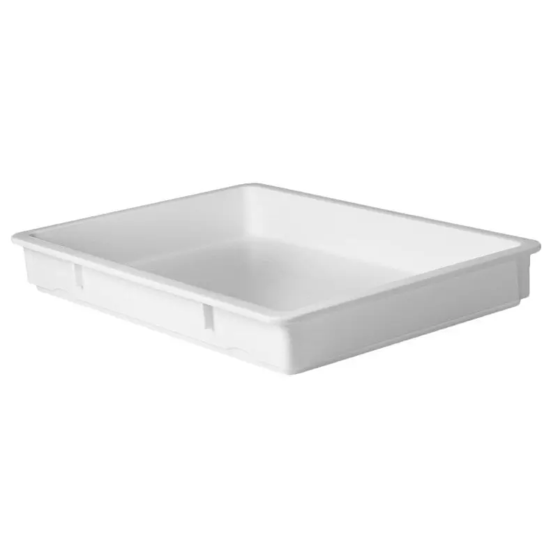 Winco White Dishwasher-Safe Dough Box – 25.625" X 18" X 3.25", Stackable & Nsf Compliant | Pl-3N 1