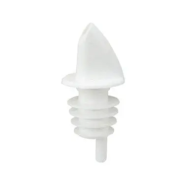 Winco White Free-Flow Plastic Pourer – Reliable Liquid Control | Ppr-2W 1