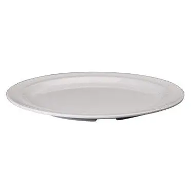 Winco White Melamine Round Plate – 9-Inch, Heat-Resistant & Commercial Dishwasher-Safe | Denson Cfe 1