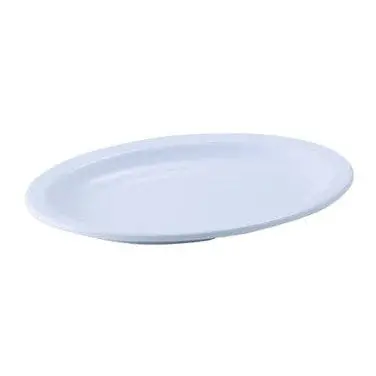 Winco White Oval Melamine Platter – 9.75 X 6.75 In, Commercial Dishwasher-Safe | Denson Cfe 1
