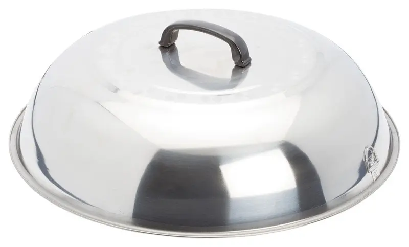 Winco Wkcs-18 Premium Wok Cover – 17.75" Stainless Steel With Ergonomic Handle 1