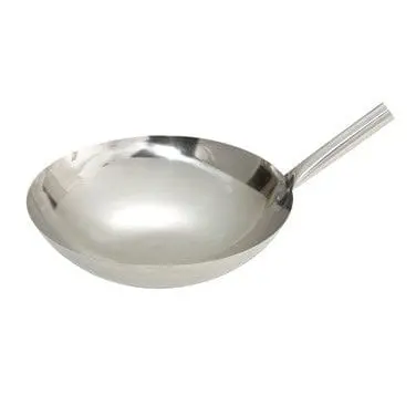 Winco Wok-16N 16-Inch Riveted Stainless Steel Wok With Stay-Cool Handle 1