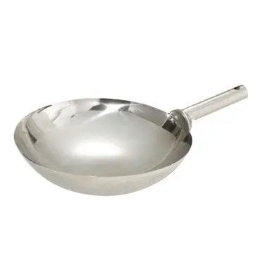 Winco Wok-16W 16-Inch Stainless Steel Chinese Wok With Reinforced Welded Handle 1