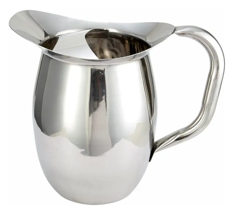 Winco Wpb-2C 2-Quart Stainless Steel Bell Pitcher – Built-In Ice Catcher | Denson Cfe 1