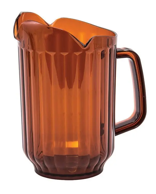 Winco Wpct-60A Amber 60-Ounce Three-Spout Beverage Pitcher | Denson Cfe 1